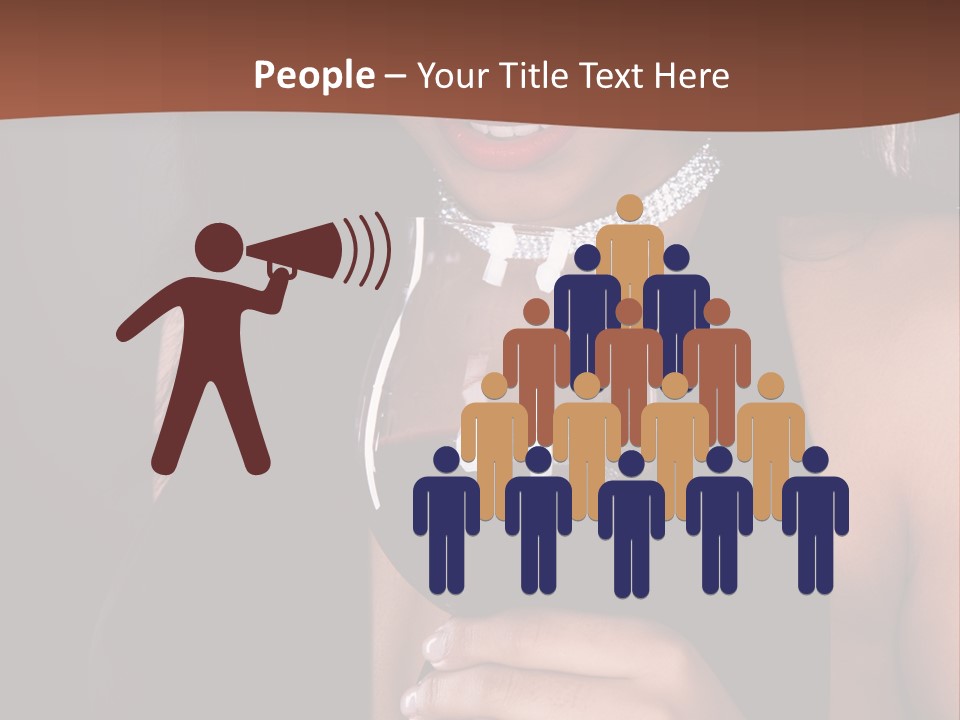 Latin White Woman PowerPoint Template