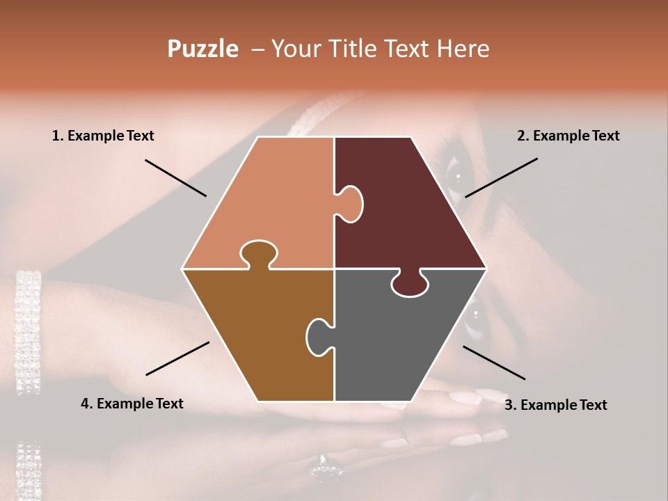 Fashion Hairstyle Model PowerPoint Template