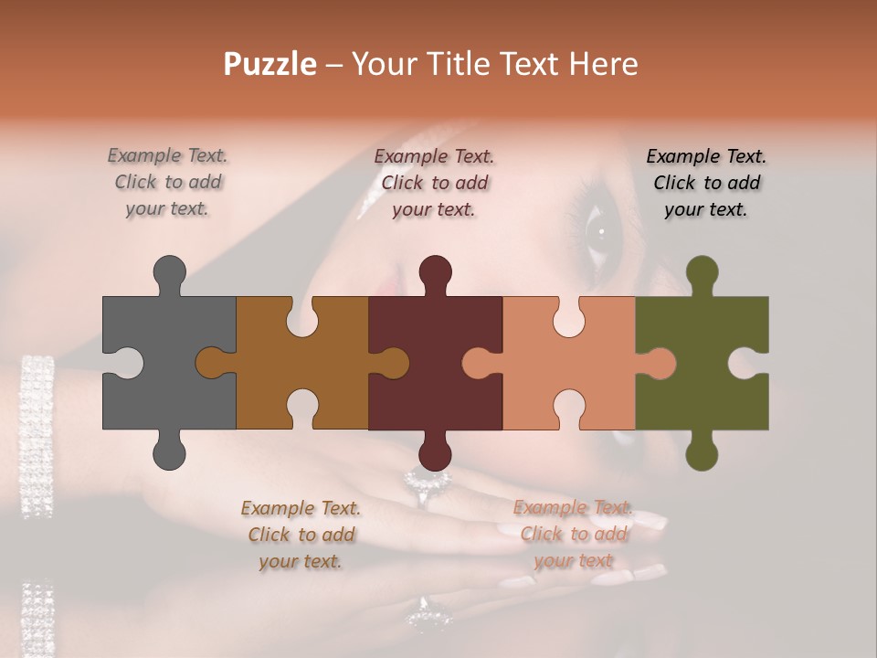 Fashion Hairstyle Model PowerPoint Template