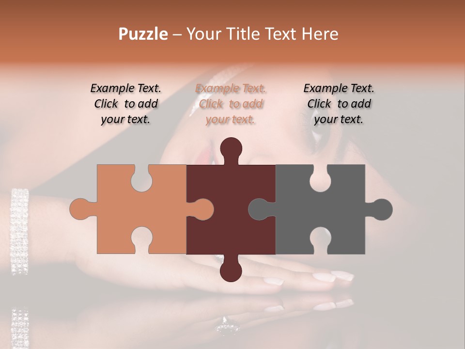 Fashion Hairstyle Model PowerPoint Template