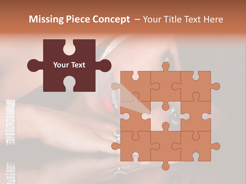 Fashion Hairstyle Model PowerPoint Template