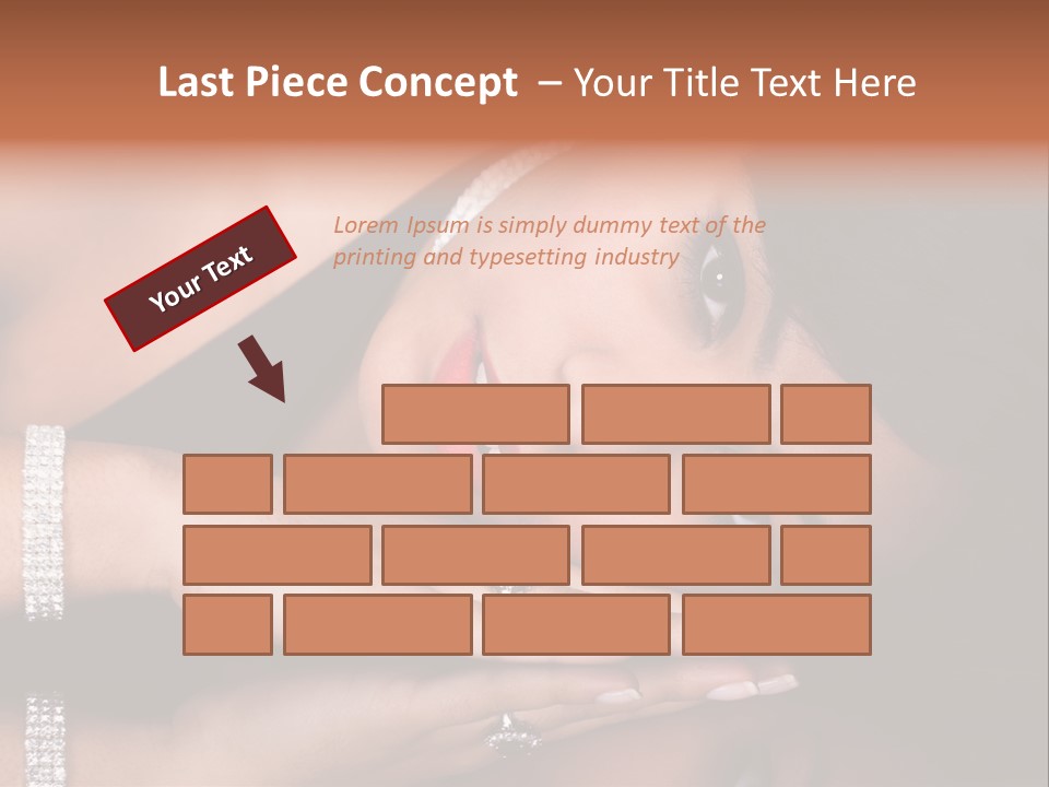 Fashion Hairstyle Model PowerPoint Template