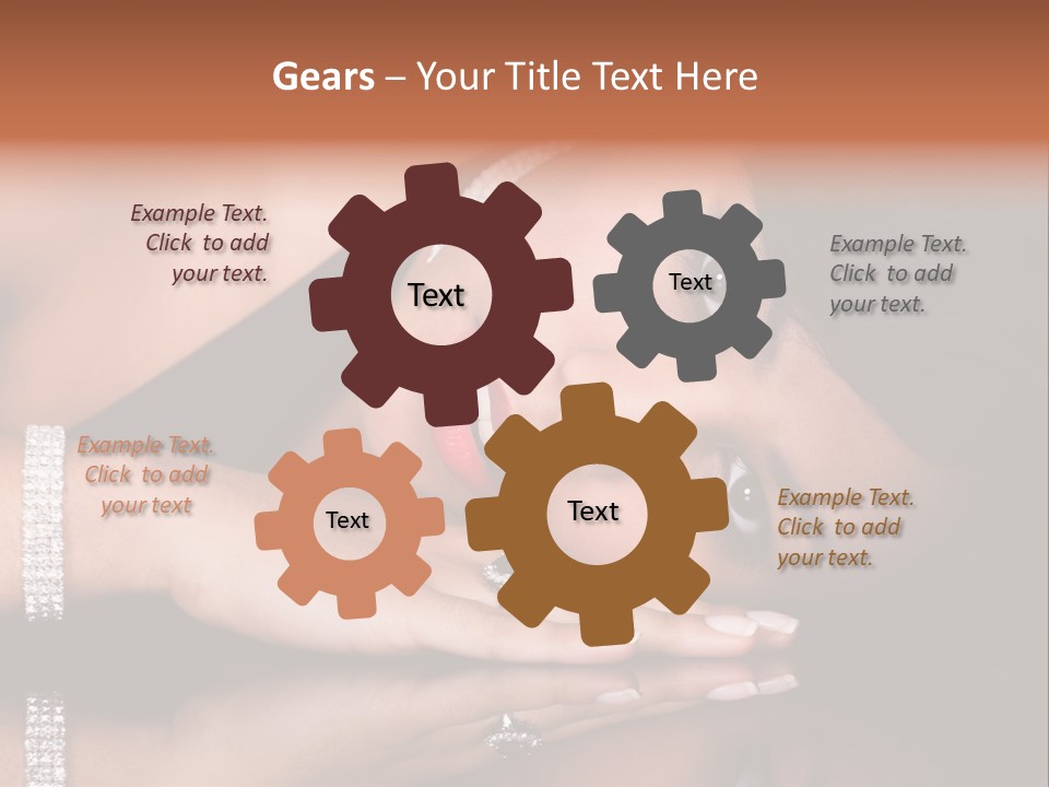 Fashion Hairstyle Model PowerPoint Template