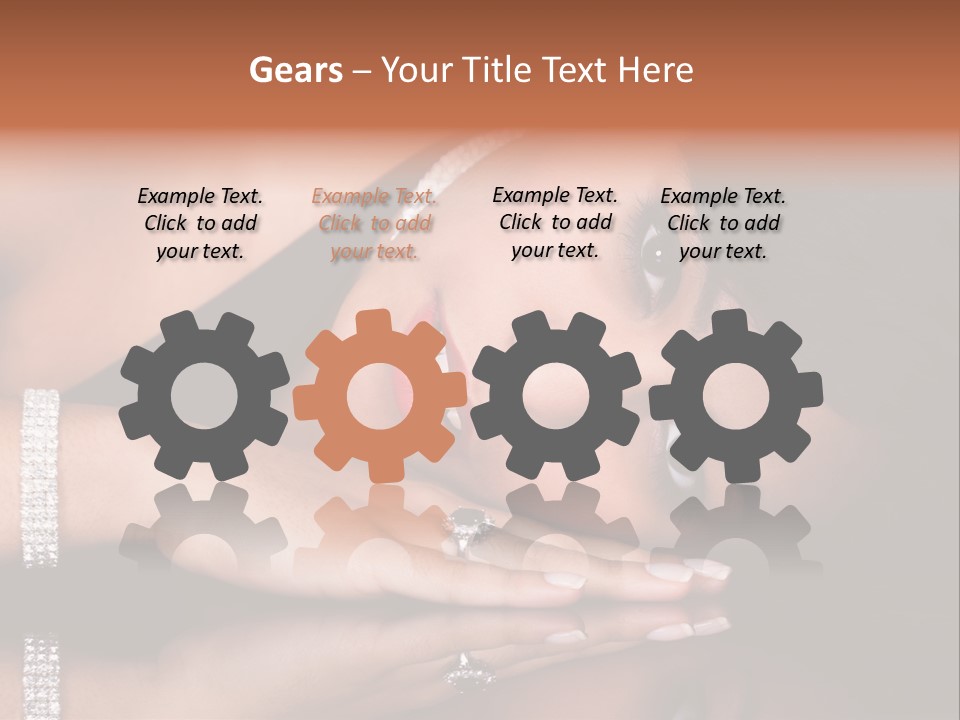 Fashion Hairstyle Model PowerPoint Template