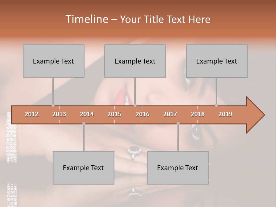 Fashion Hairstyle Model PowerPoint Template