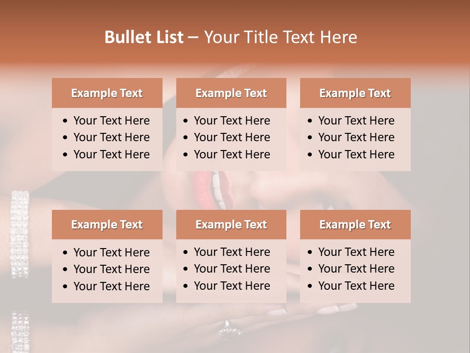 Fashion Hairstyle Model PowerPoint Template