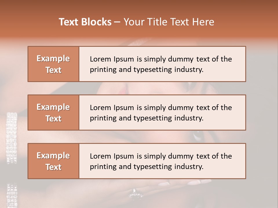 Fashion Hairstyle Model PowerPoint Template