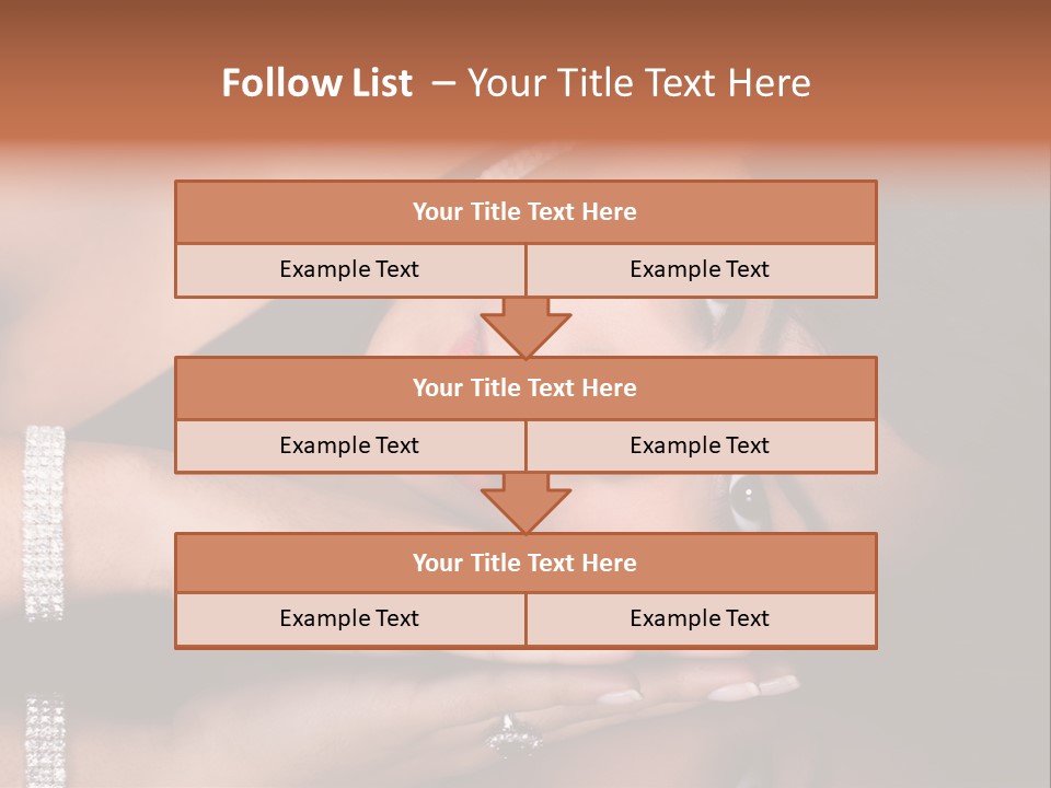 Fashion Hairstyle Model PowerPoint Template