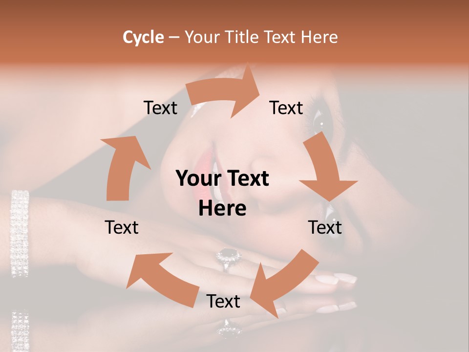 Fashion Hairstyle Model PowerPoint Template