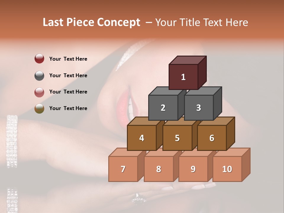 Fashion Hairstyle Model PowerPoint Template