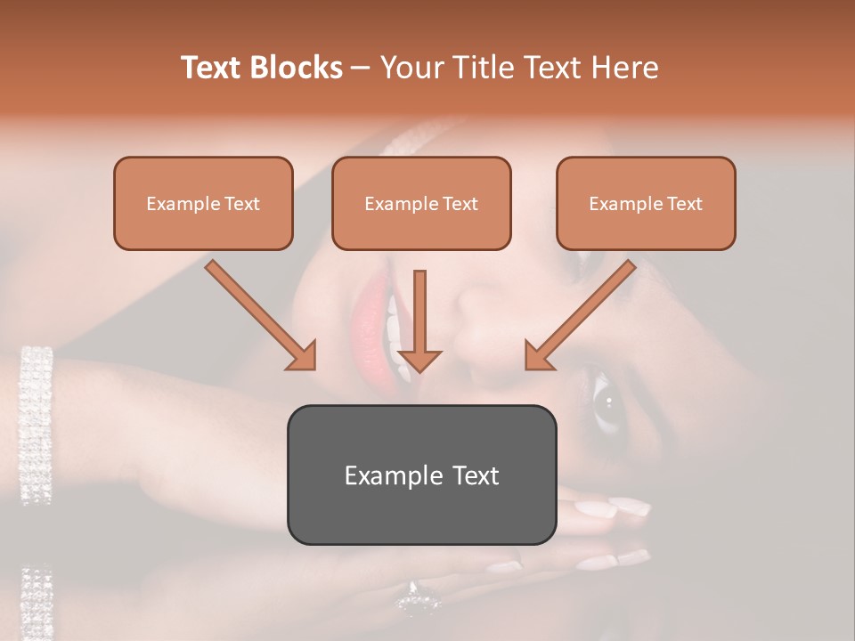 Fashion Hairstyle Model PowerPoint Template
