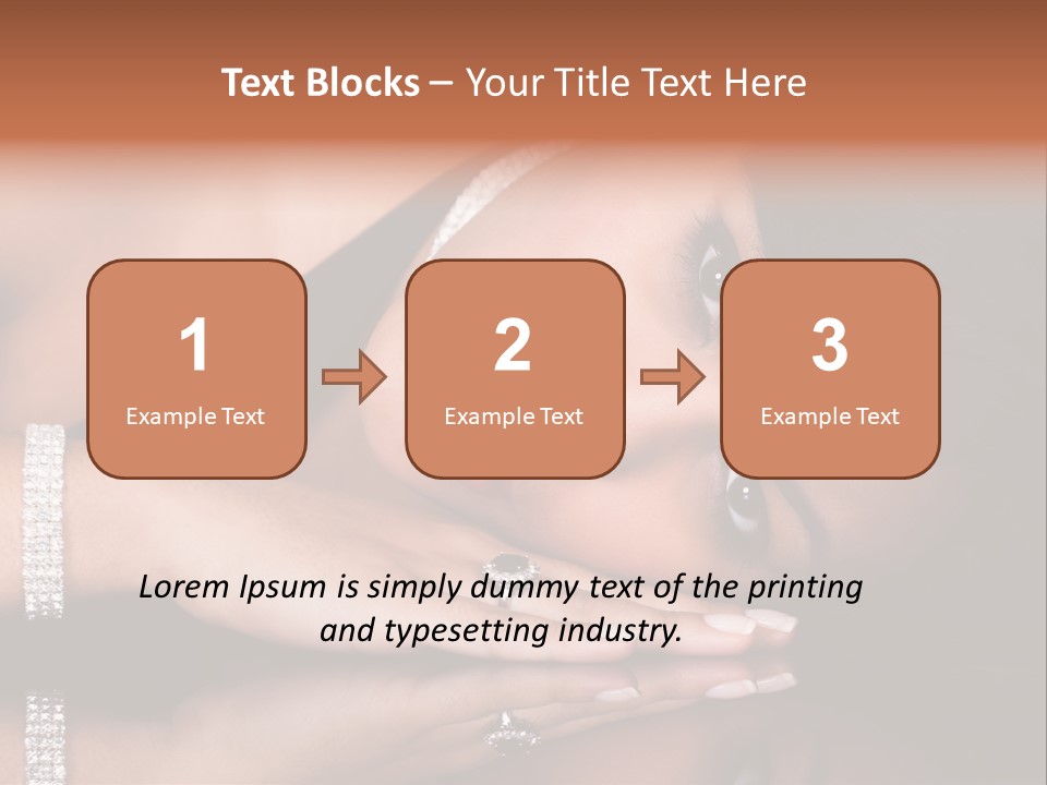 Fashion Hairstyle Model PowerPoint Template