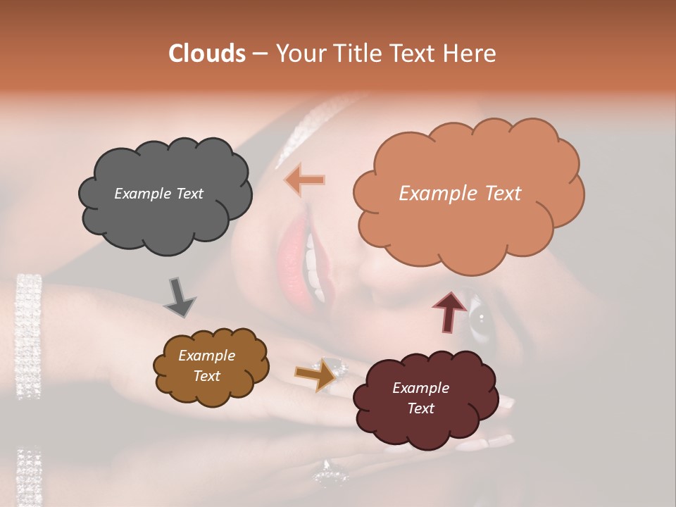 Fashion Hairstyle Model PowerPoint Template