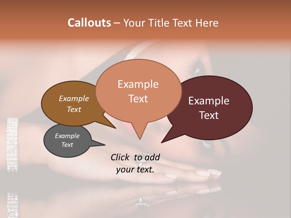 Fashion Hairstyle Model PowerPoint Template