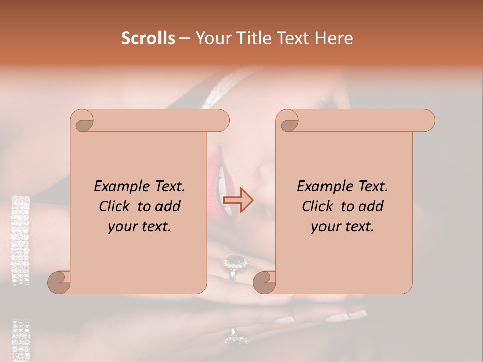 Fashion Hairstyle Model PowerPoint Template