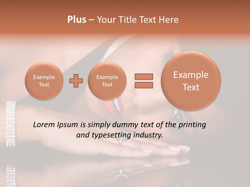 Fashion Hairstyle Model PowerPoint Template