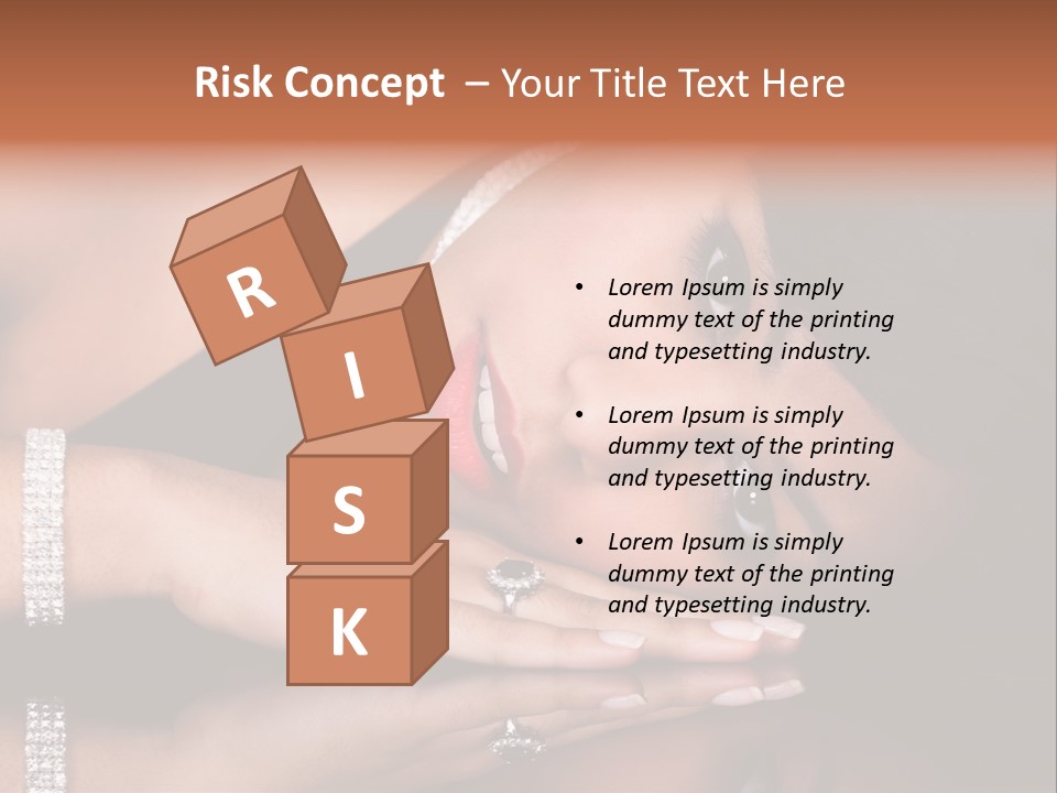 Fashion Hairstyle Model PowerPoint Template