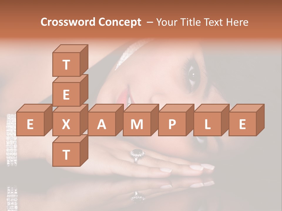 Fashion Hairstyle Model PowerPoint Template