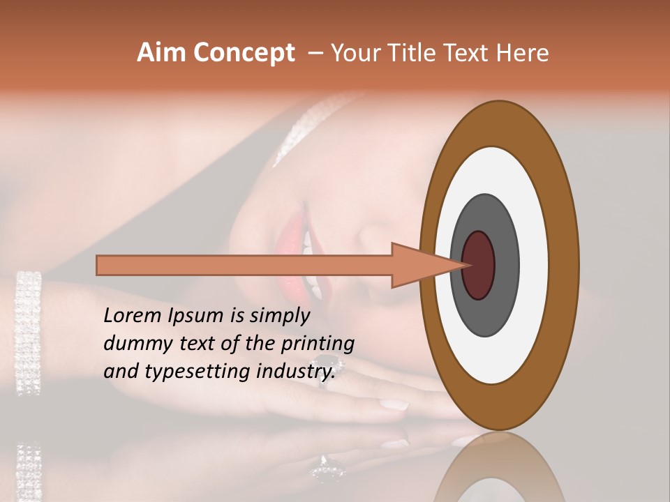 Fashion Hairstyle Model PowerPoint Template