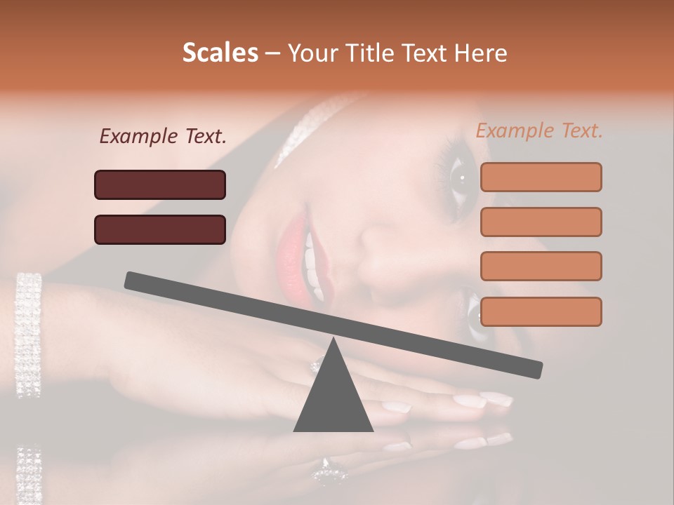 Fashion Hairstyle Model PowerPoint Template