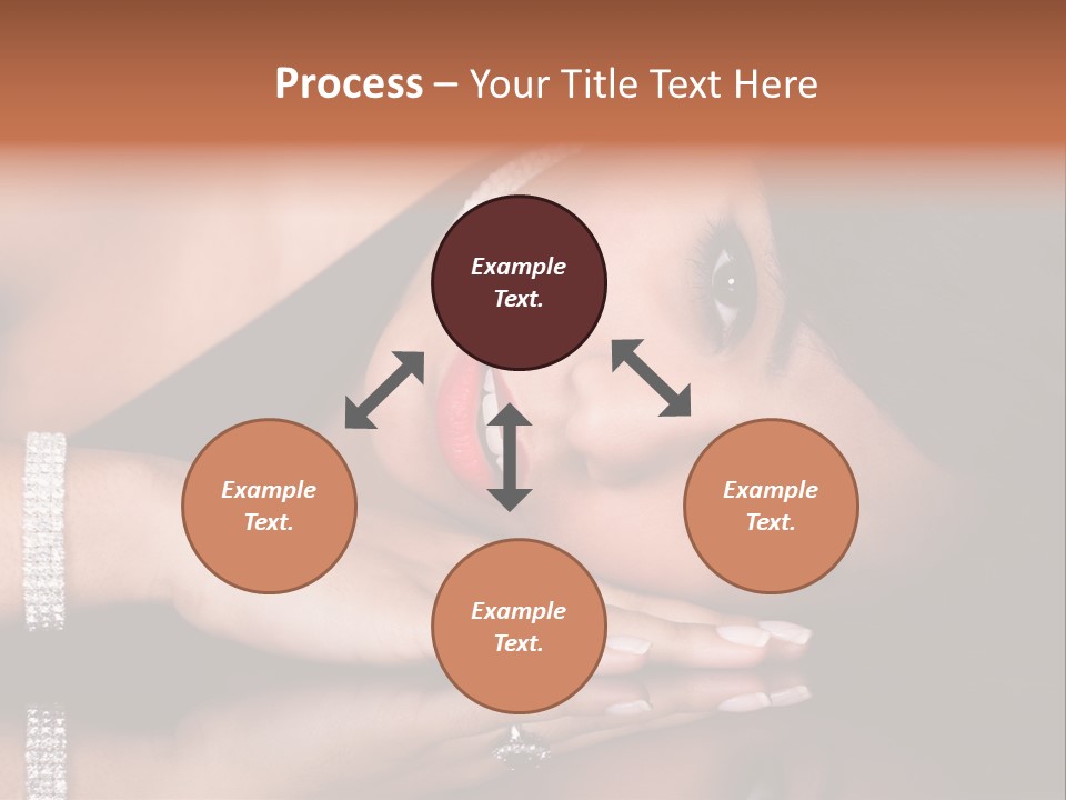 Fashion Hairstyle Model PowerPoint Template