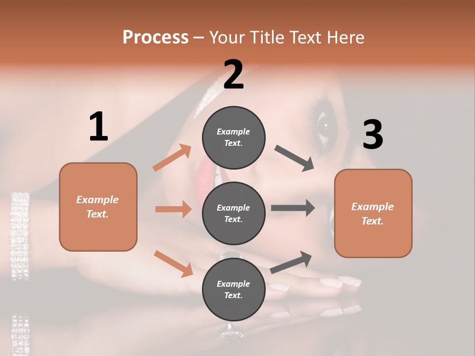 Fashion Hairstyle Model PowerPoint Template