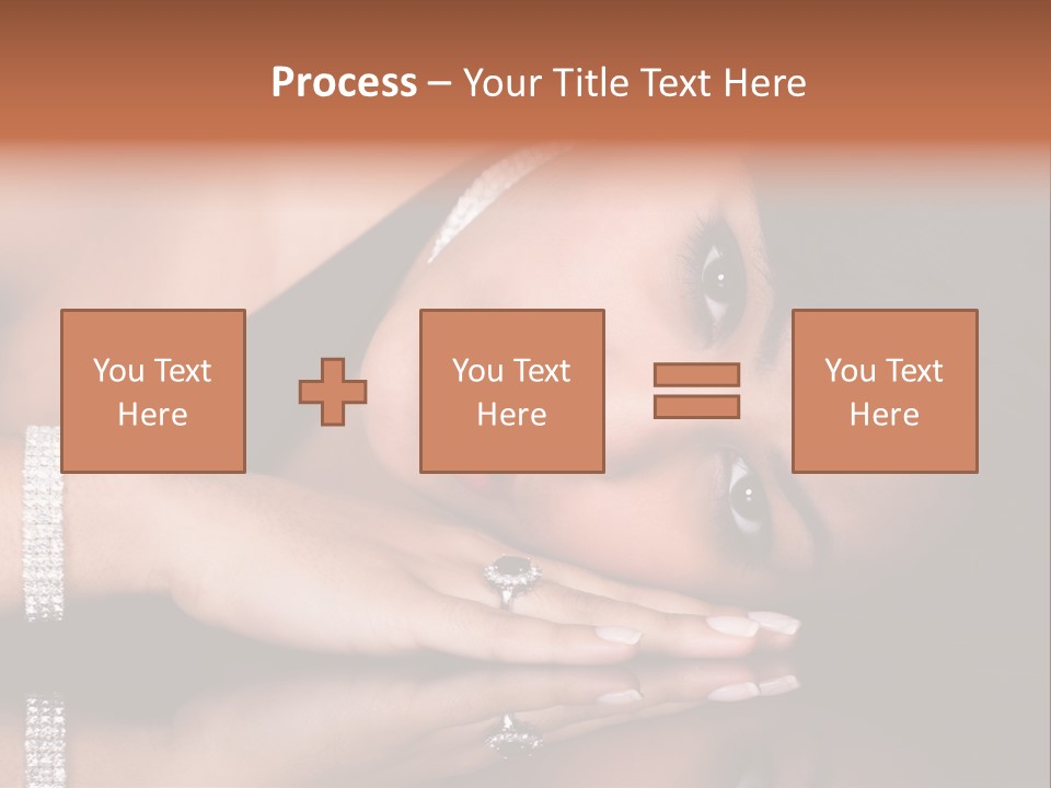Fashion Hairstyle Model PowerPoint Template
