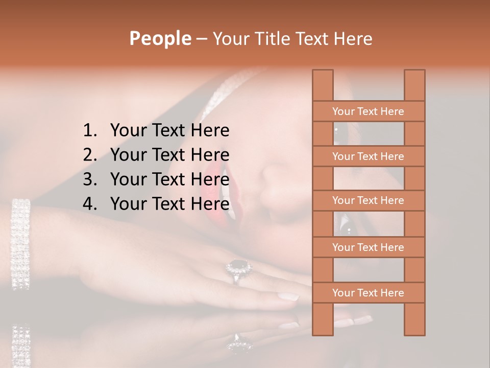 Fashion Hairstyle Model PowerPoint Template