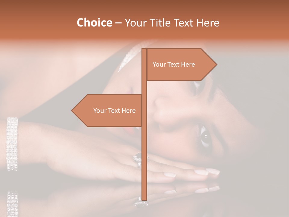 Fashion Hairstyle Model PowerPoint Template