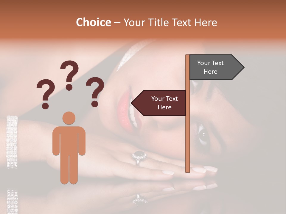 Fashion Hairstyle Model PowerPoint Template