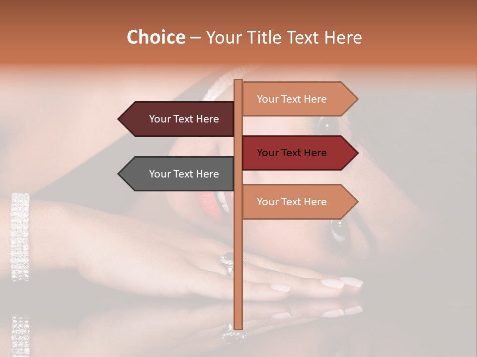 Fashion Hairstyle Model PowerPoint Template