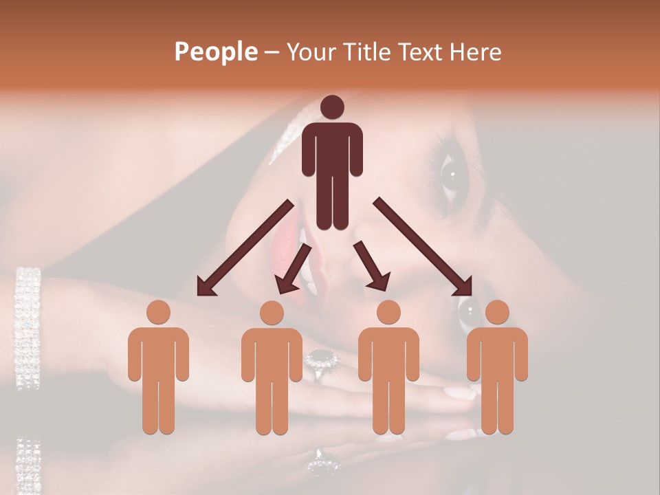 Fashion Hairstyle Model PowerPoint Template