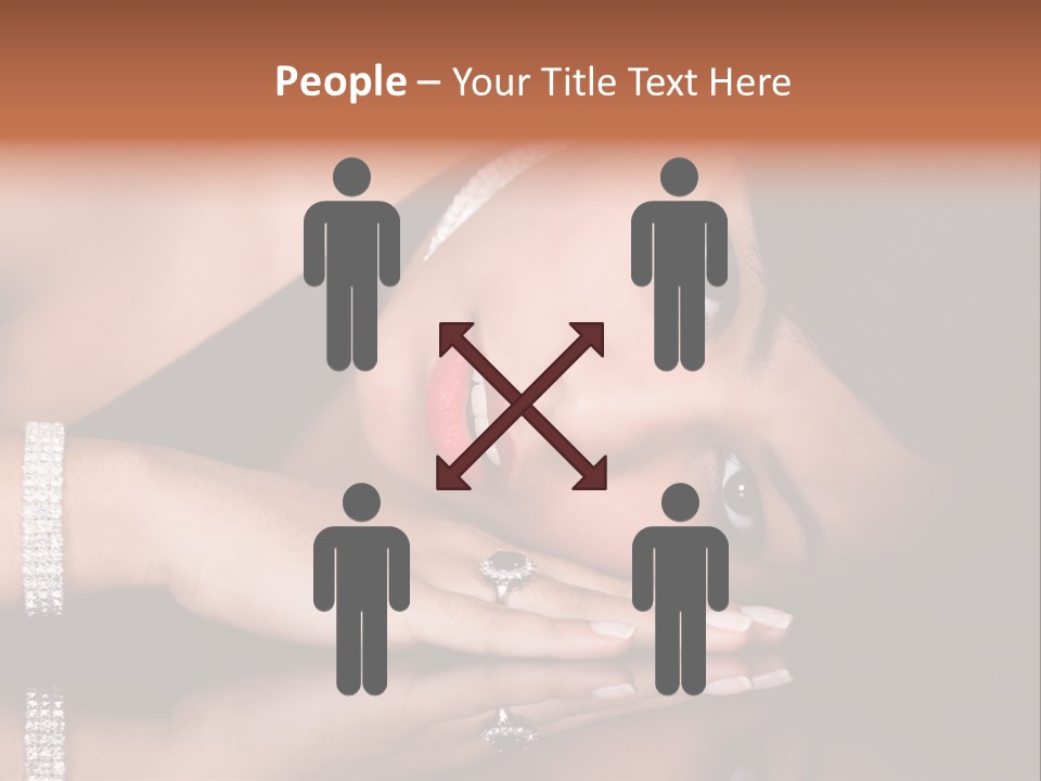 Fashion Hairstyle Model PowerPoint Template