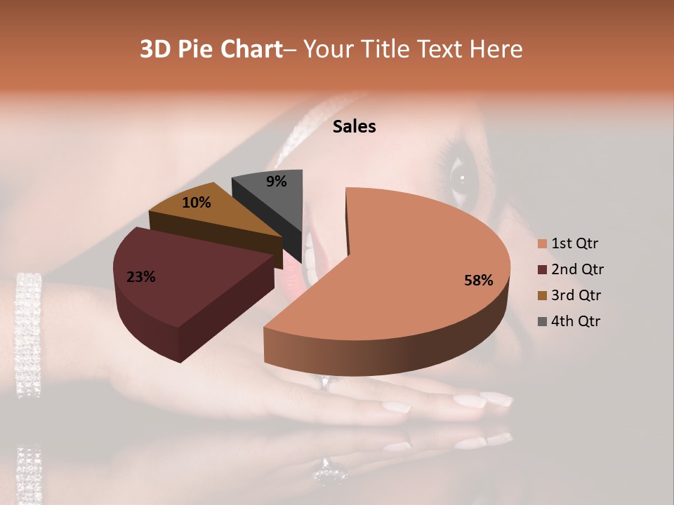 Fashion Hairstyle Model PowerPoint Template