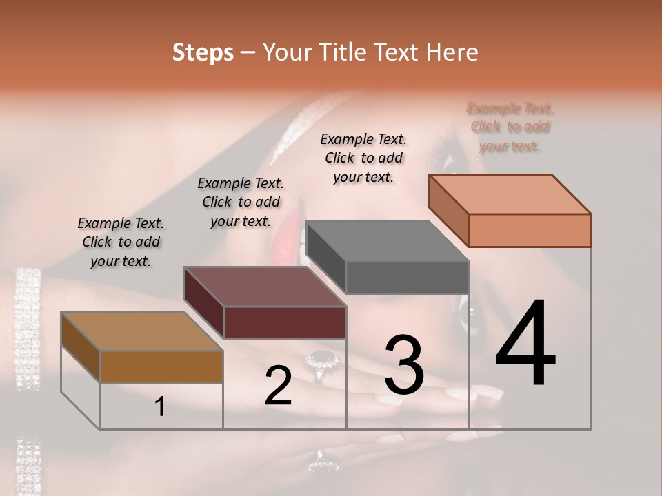 Fashion Hairstyle Model PowerPoint Template