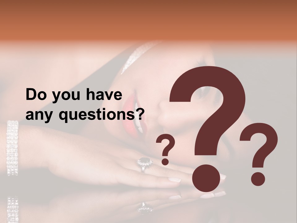 Fashion Hairstyle Model PowerPoint Template