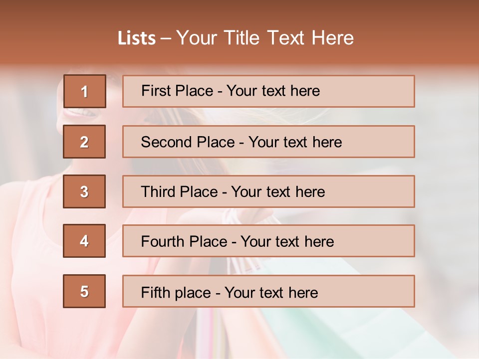 Portrait Sales Beautiful PowerPoint Template