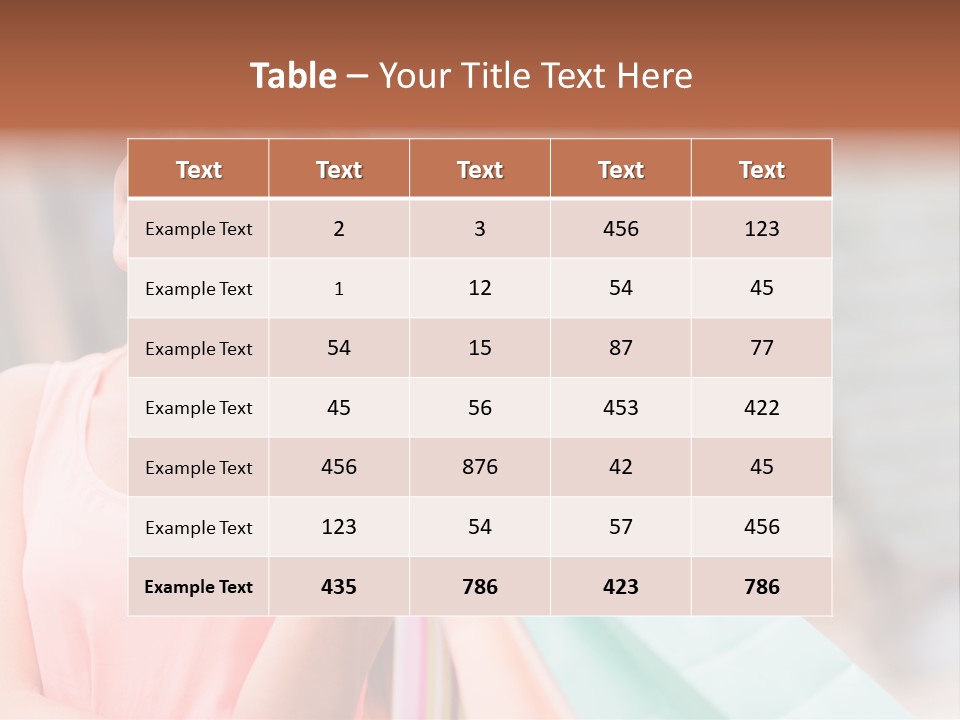 Portrait Sales Beautiful PowerPoint Template