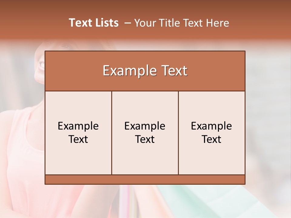 Portrait Sales Beautiful PowerPoint Template