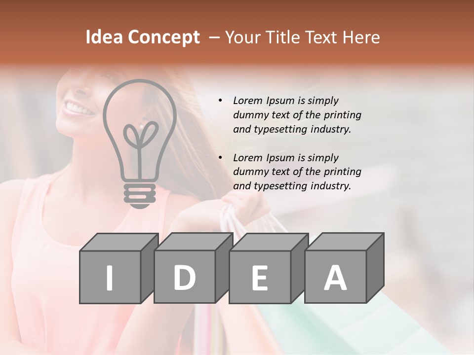 Portrait Sales Beautiful PowerPoint Template