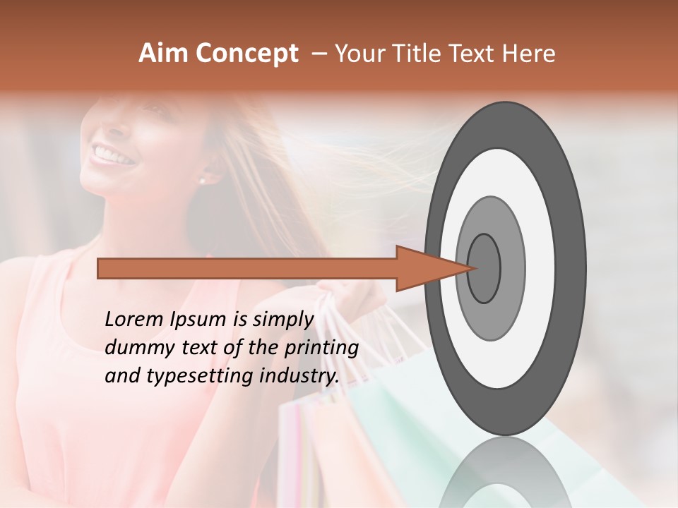 Portrait Sales Beautiful PowerPoint Template