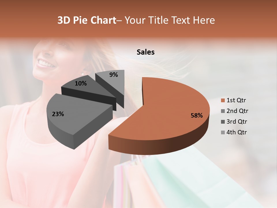 Portrait Sales Beautiful PowerPoint Template