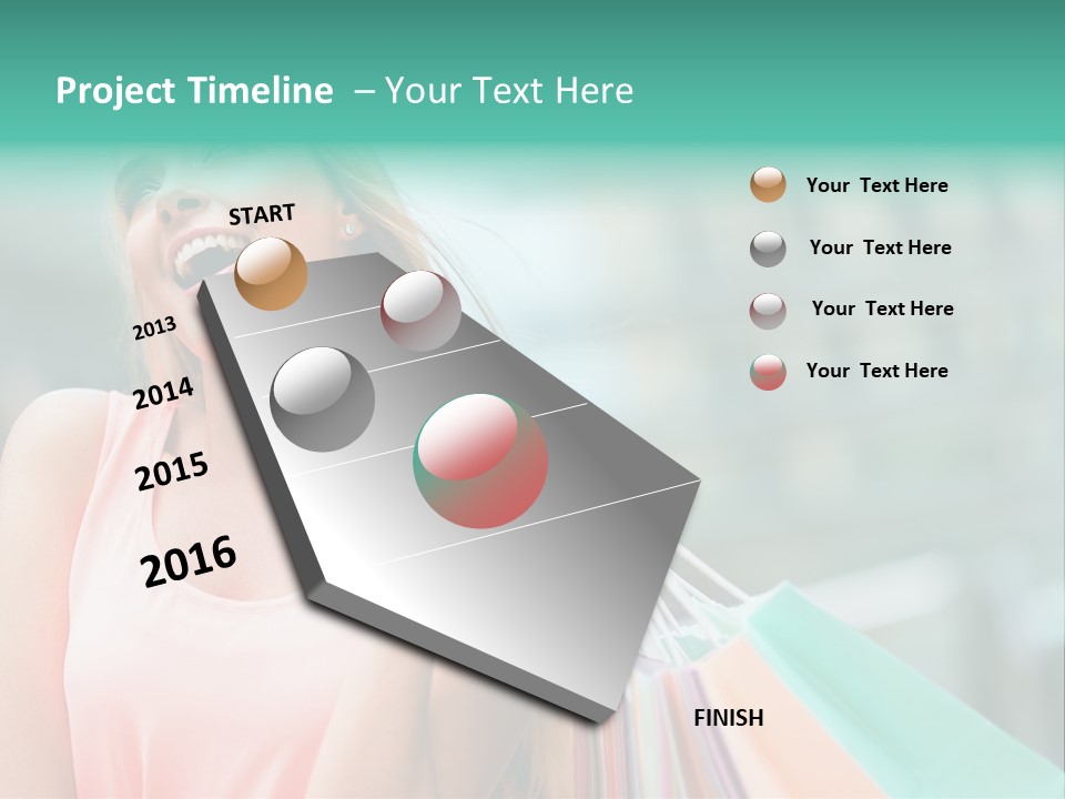 Fun Girl Joyful PowerPoint Template