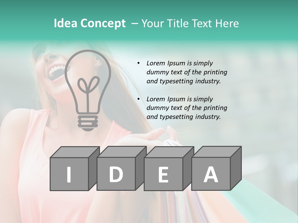 Fun Girl Joyful PowerPoint Template