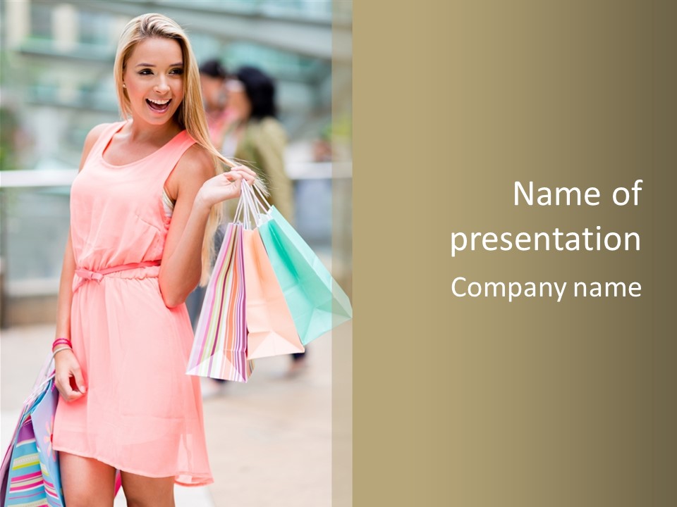 Purchase Shopaholic Retail PowerPoint Template