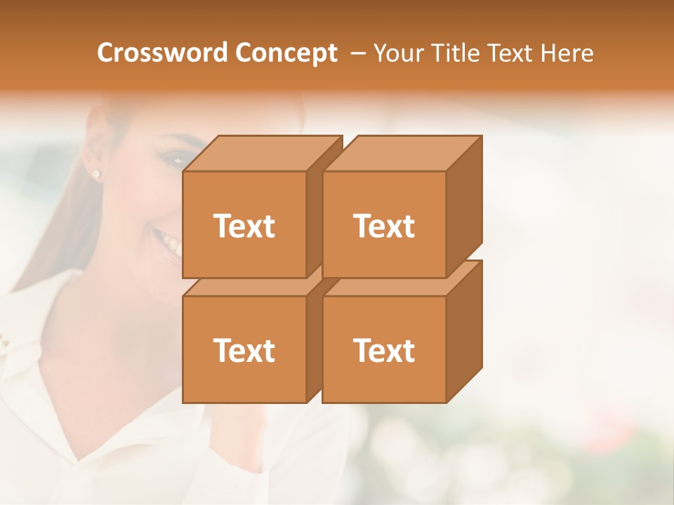 Lifestyle Attractive Caucasian PowerPoint Template