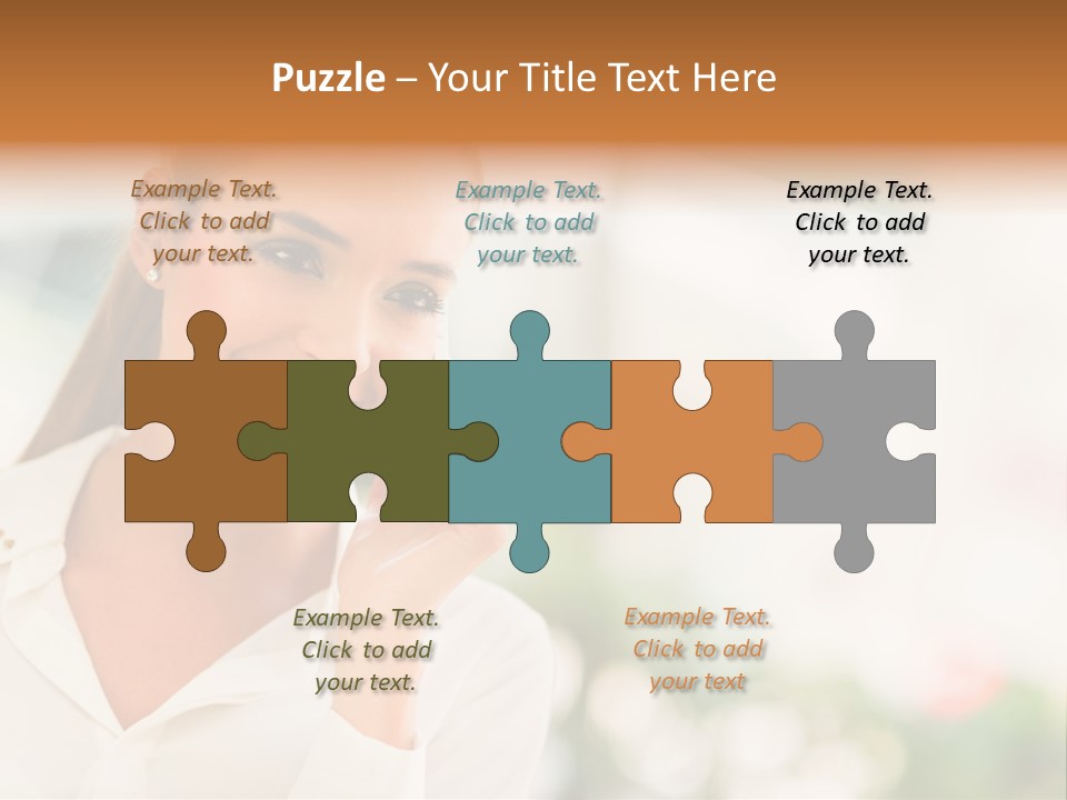 Lifestyle Attractive Caucasian PowerPoint Template