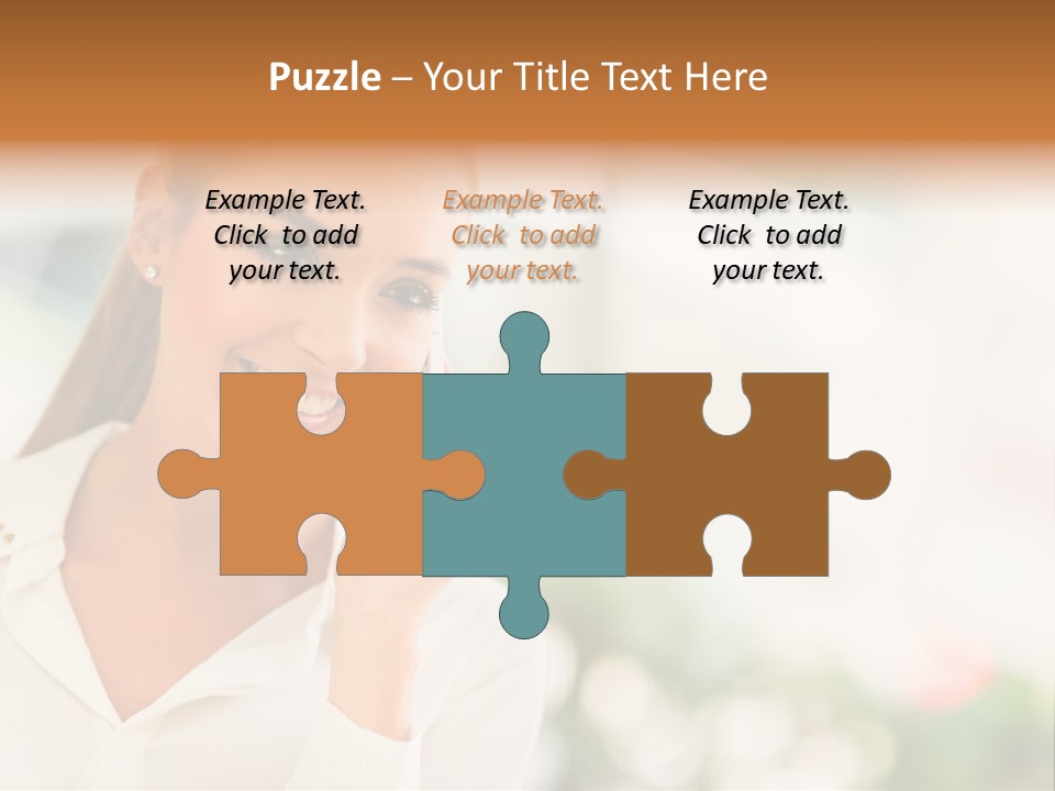 Lifestyle Attractive Caucasian PowerPoint Template