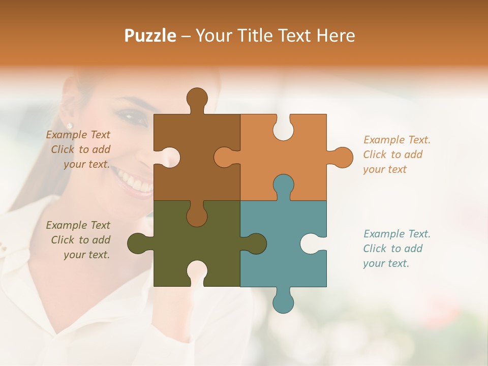 Lifestyle Attractive Caucasian PowerPoint Template