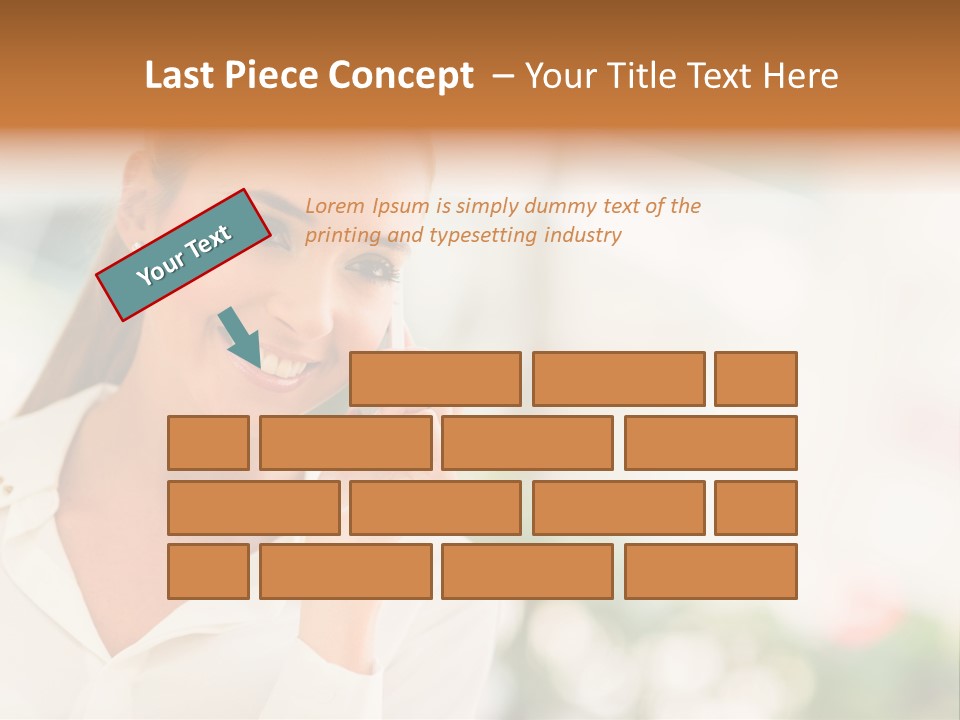 Lifestyle Attractive Caucasian PowerPoint Template